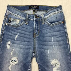 Judy Blue JB8240MD distressed blue jeans size 0/24